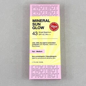 Innbeauty Project Mineral Sun Glow SPF 43 PA +++ Fair Medium 1.7 Fl Oz Exp 7/26